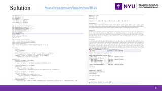 8
Solution https://www.ibm.com/docs/en/icos/20.1.0
 