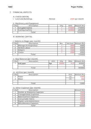 Project Profile Pdf Project profile | PDF