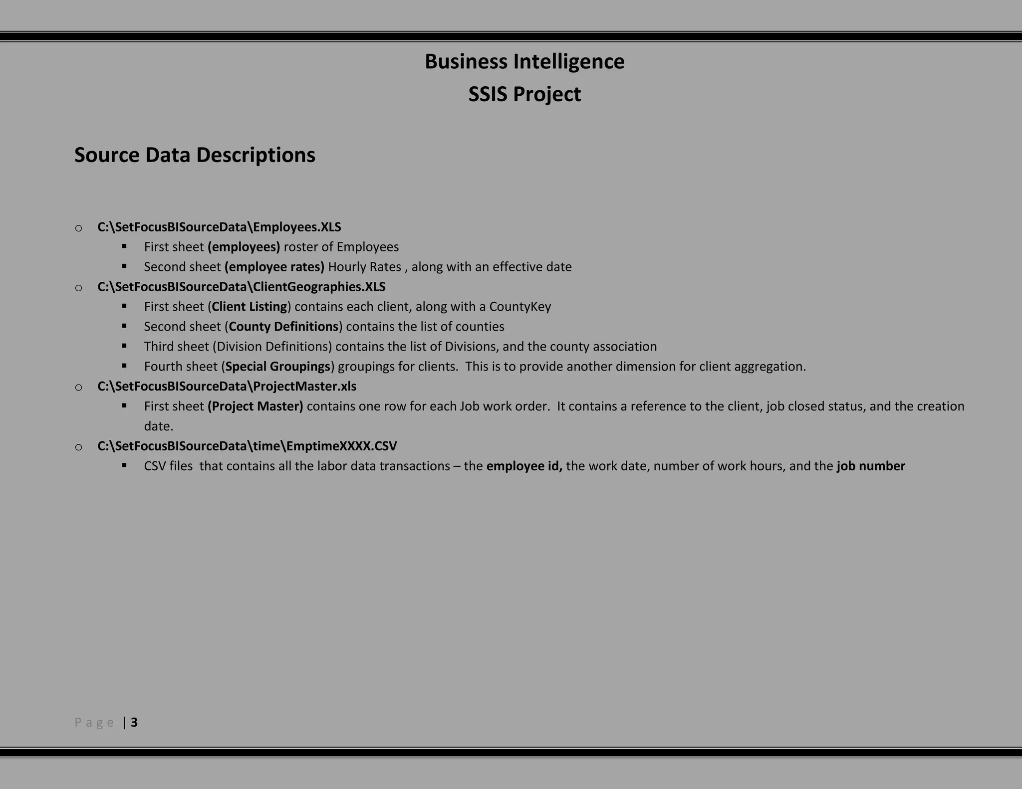 Standard use of comments, annotations and SSIS component naming.