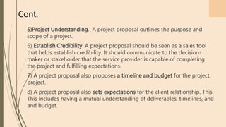 Lecture Presentation on Project Proposal | PPTX