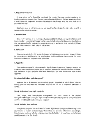 Comprehensive Guide to Writing Effective Project Proposals for Business ...