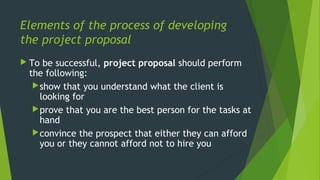 Project proposal and methods used | PPT