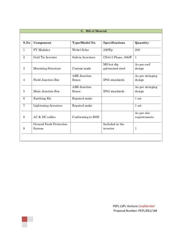 Solar Roof top Project proposal delhi