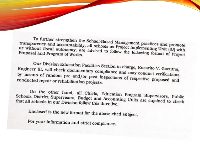 Project proposal for school improvement philippines picture