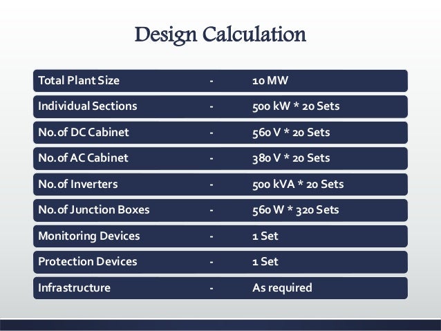 Project Proposal On 10 Mw Solar Pv Power Plant