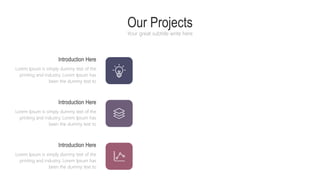 Our Projects
Your great subtitle write here
Introduction Here
Lorem Ipsum is simply dummy text of the
printing and industry. Lorem Ipsum has
been the dummy text to
Introduction Here
Lorem Ipsum is simply dummy text of the
printing and industry. Lorem Ipsum has
been the dummy text to
Introduction Here
Lorem Ipsum is simply dummy text of the
printing and industry. Lorem Ipsum has
been the dummy text to
 