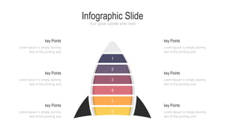 Infographic Slide
Your great subtitle write here
key Points
Lorem Ipsum is simply dummy
text of the printing and
Lorem Ipsum is simply dummy
text of the printing and
key Points
key Points
Lorem Ipsum is simply dummy
text of the printing and
key Points
Lorem Ipsum is simply dummy
text of the printing and
Lorem Ipsum is simply dummy
text of the printing and
key Points
key Points
Lorem Ipsum is simply dummy
text of the printing and
1
2
3
4
5
6
 