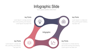 Infographic Slide
Your great subtitle write here
Infographic
key Points
Lorem Ipsum is simply dummy
text of the printing and industry.
Lorem Ipsum has been the
key Points
Lorem Ipsum is simply text
the a printing and industry.
has been the
Lorem Ipsum is simply dummy
text of the printing and industry.
Lorem Ipsum has been the
key Points key Points
Lorem Ipsum is simply text
the a printing and industry.
has been the
 