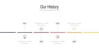 Our History
Your great subtitle write here
2021 2023
2022 2024
Lorem Ipsum is simply
and industry.
Lorem Ipsum is simply
and industry.
Lorem Ipsum is simply
and industry.
Lorem Ipsum is simply
and industry.
 