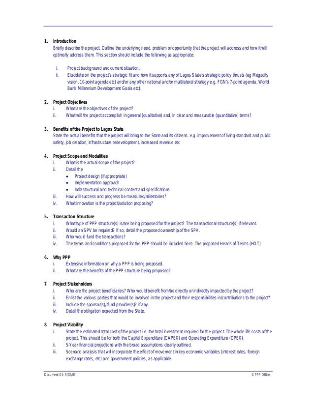 project proposal template