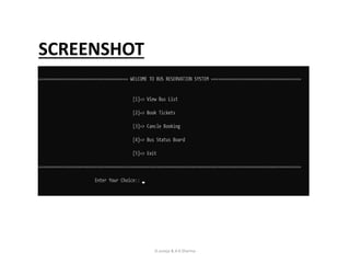 D.Juneja & A.K.Sharma
SCREENSHOT
 