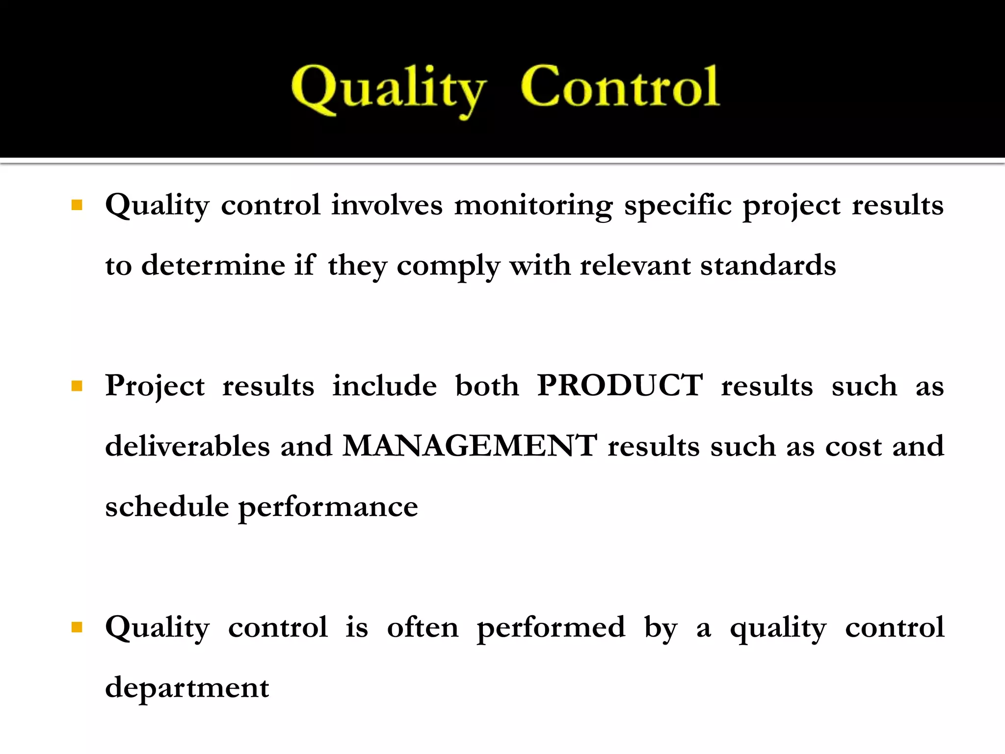 QUALITY ASSURANCE