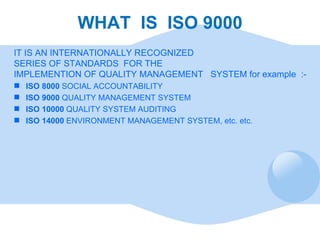 Iso 9000 Example Project Quality Management | PPT
