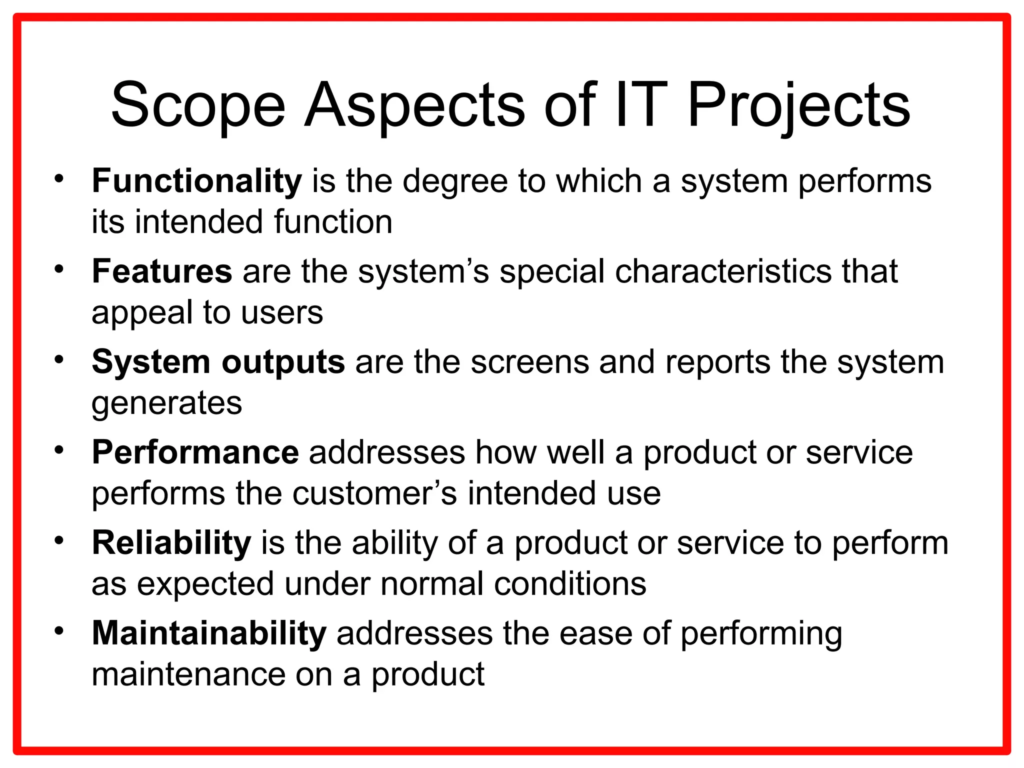 Project Quality management