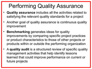 Project Quality management