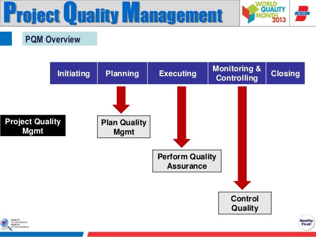 Project quality management - PMI PMBOK Knowledge Area