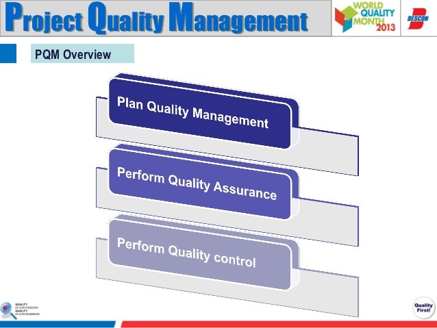 Project quality management - PMI PMBOK Knowledge Area