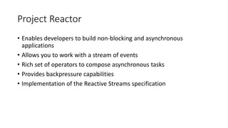 Project Reactor By Example | PPT