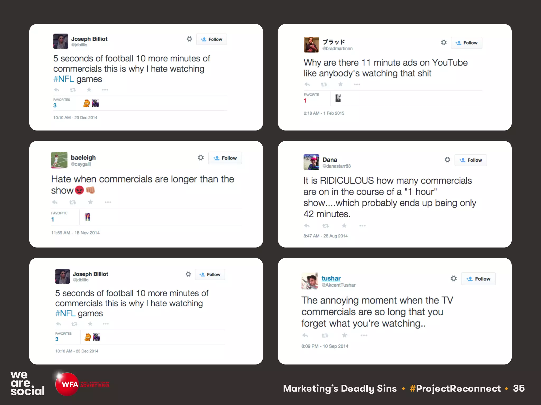 Marketing’s Deadly Sins • #ProjectReconnect • 35
 