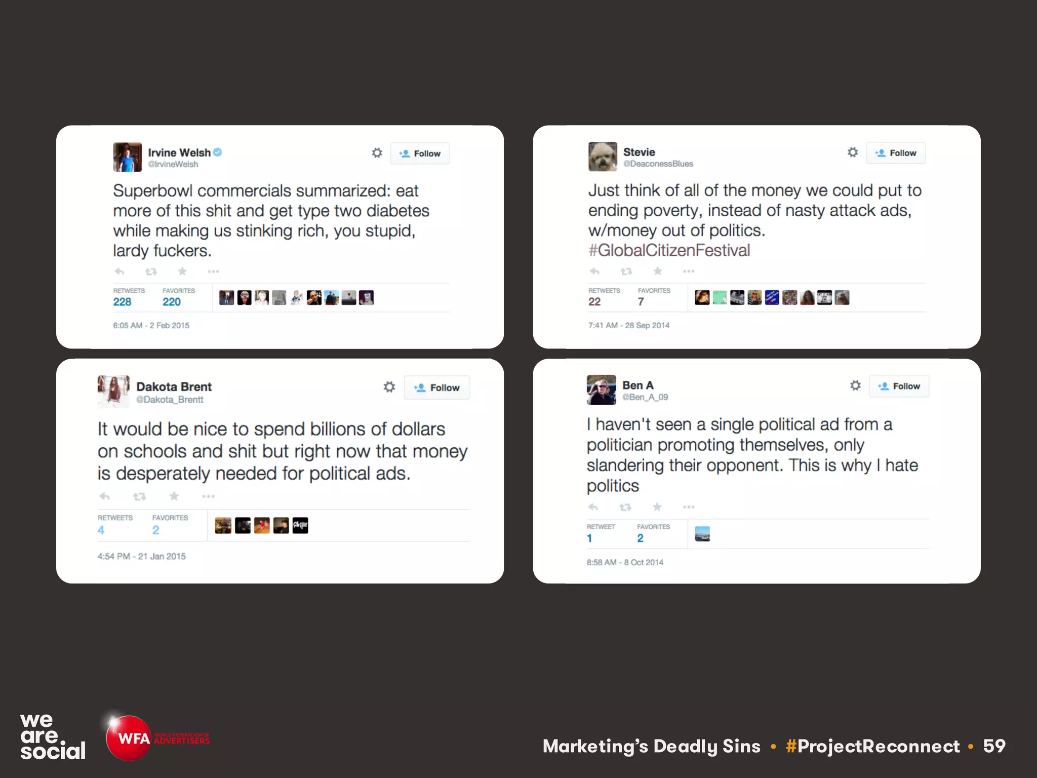 Marketing’s Deadly Sins • #ProjectReconnect • 59
 