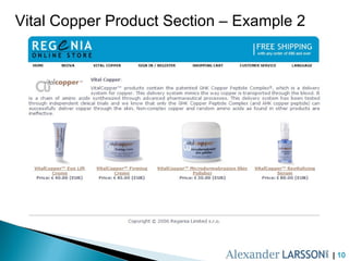 Vital Copper Product Section – Example 2 |  