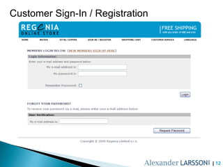 Customer Sign-In / Registration |  