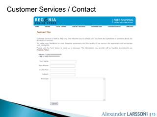 Customer Services / Contact |  