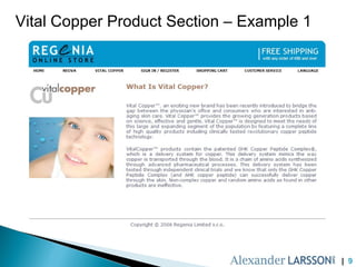Vital Copper Product Section – Example 1 |  