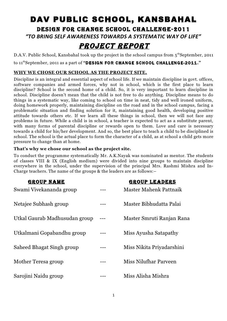 sample project report