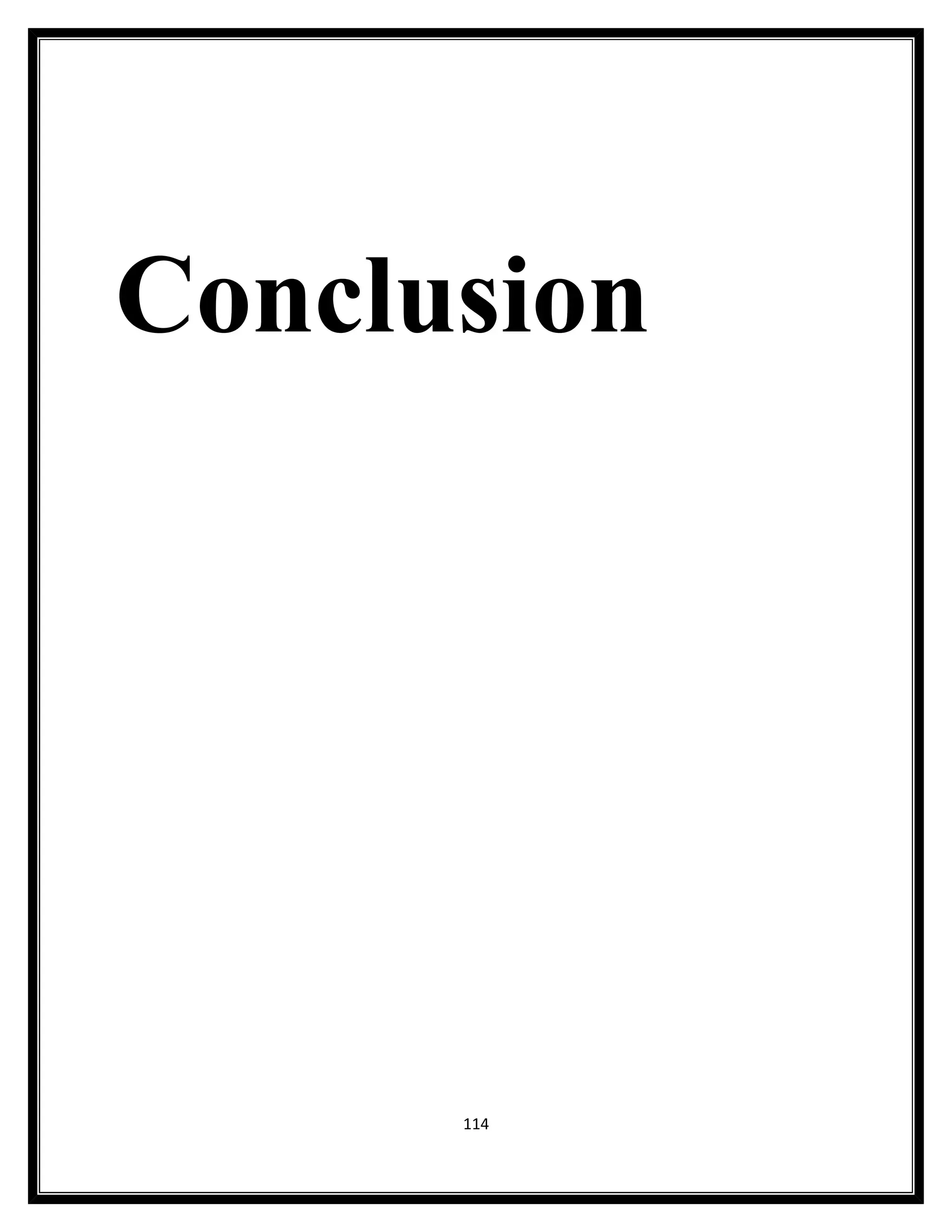 Conclusion




      114
 
