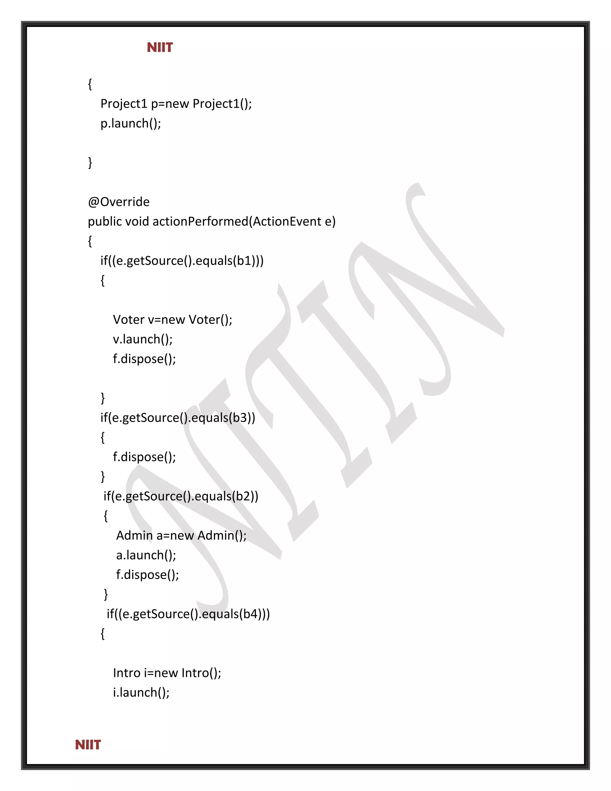 Online Voting System Project File | DOC