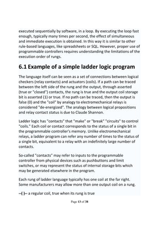 Scada Logic Rung PLC and SCADA training. | PDF