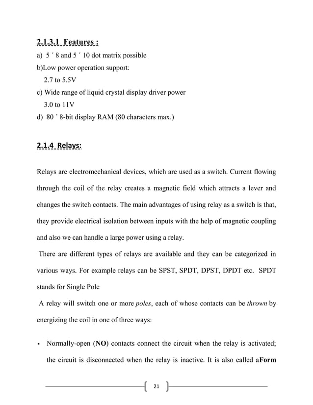 GSM BASED DEVICES CONTROL SYSTEM PROJECT REPORT