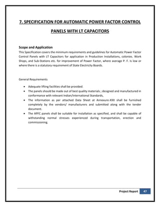 Project report on 33kv Substation and Automatic Power Factor Controller ...