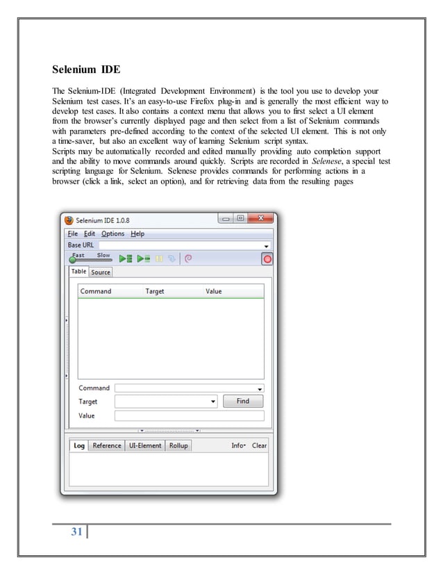 Selenium Testing Project report | DOCX