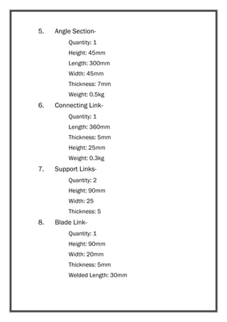 Shearing Inspection Report.pdf Pneumatic Sheet Metal Shearing Machine - Project report | PDF