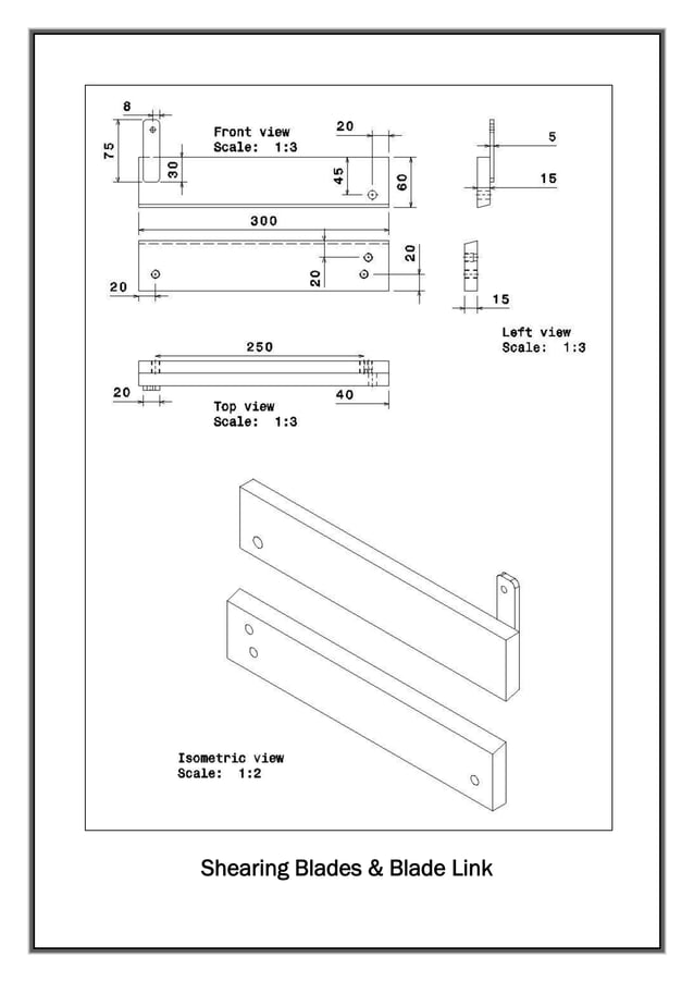 Pneumatic Sheet Metal Shearing Machine Project report