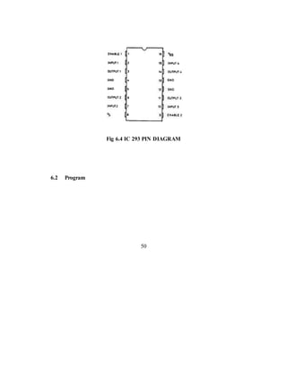 Fig 6.4 IC 293 PIN DIAGRAM
6.2 Program
50
 