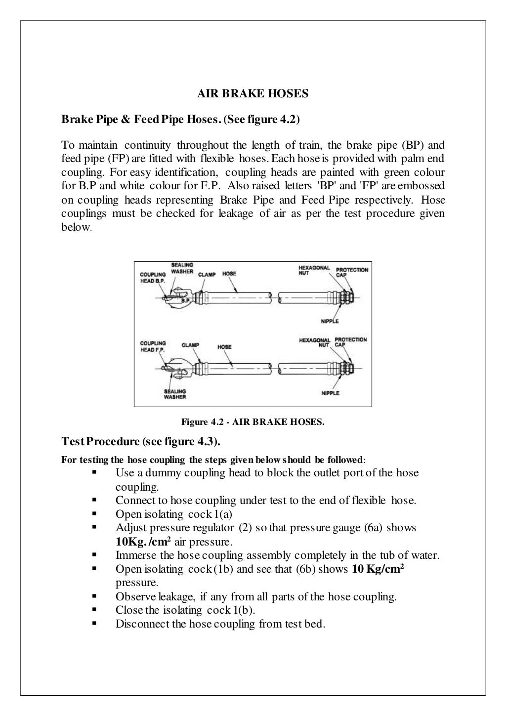 Air Brake Adjustment Chart