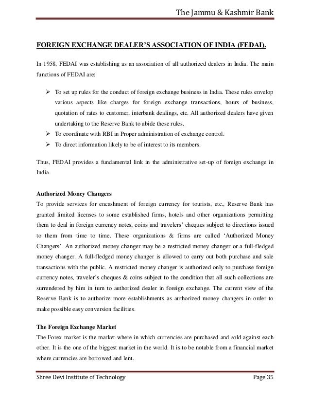 project report on foreign exchange and risk management Foreign exchange risk management many firms are exposed to foreign exchange risk - ie their wealth is affected by movements in exchange rates - and will seek to manage their risk exposure. project report on foreign exchange and risk management Foreign exchange risk management many firms are exposed to foreign exchange risk - ie their wealth is affected by movements in exchange rates - and will seek to manage their risk exposure.