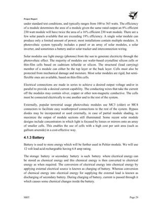 Project Report On Solar Air Conditioner | PDF