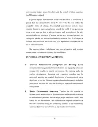 Environmental Impact of Tourism PDF | PDF