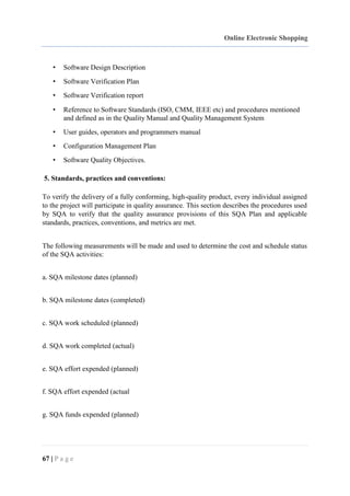 Online Electronic Shopping Project Report Final Year | PDF