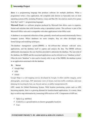 internship Project report | PDF