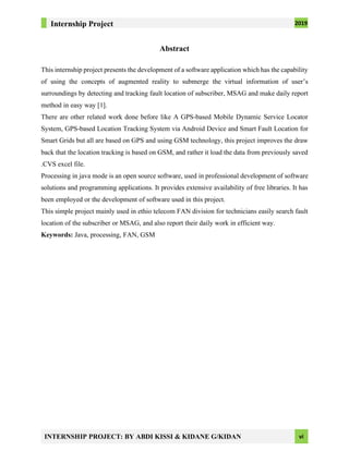 internship Project report | PDF