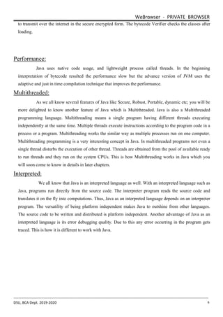 java programming dynamics part 7 bytecode engineering... Project report - Web Browser in Java by Devansh Koolwal | PDF