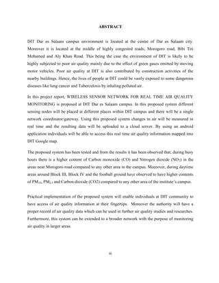 WIRELESS SENSOR NETWORK FOR REAL TIME AIR QUALITY MONITORING | PDF