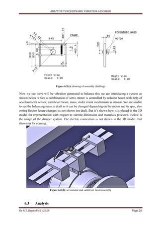 Project report on Adaptive Tuned Dynamic Vibration Absorber | PDF