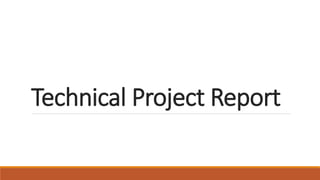 Technical Project Report
 