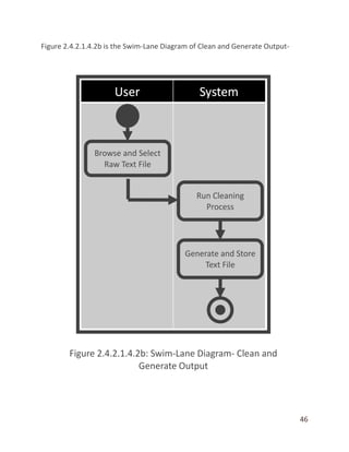 46
Figure 2.4.2.1.4.2b is the Swim-Lane Diagram of Clean and Generate Output-
 